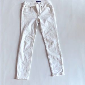 J crew merchantile white jeans High rise